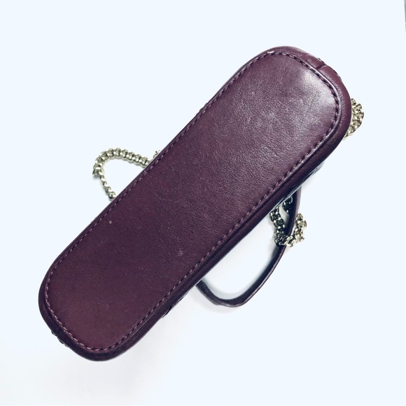 KATE SPADE Cherrywood Reese Park Ellery Quilted Leather Shoulder Bag Chain Strap - Picture 9 of 12